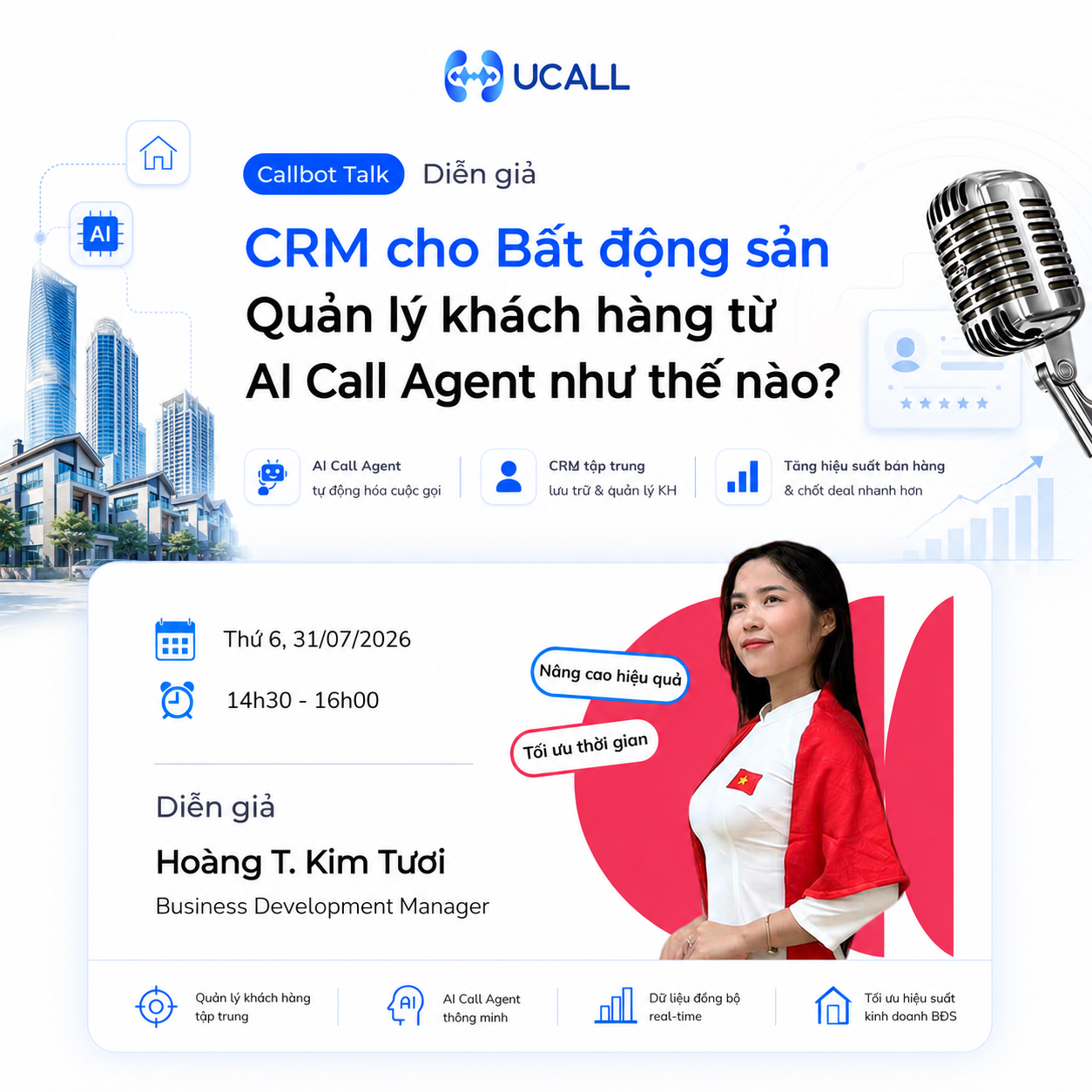 Callbot Talk CRM cho Bất động sản